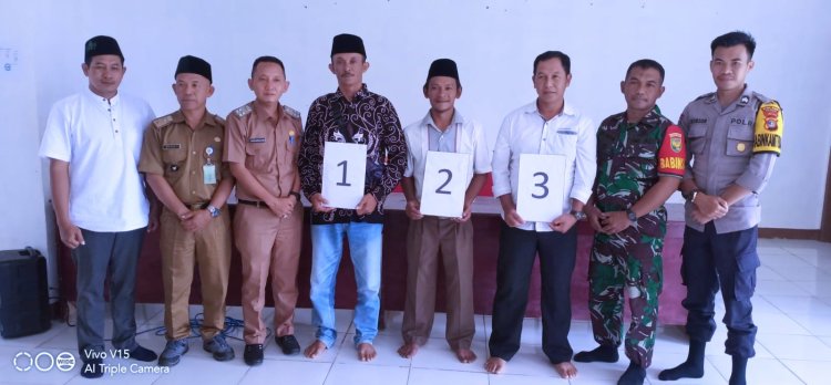Pemerintah Kampung Negeri Mulyo Hadiri Pengundian Nomor Urut Calon Kakam