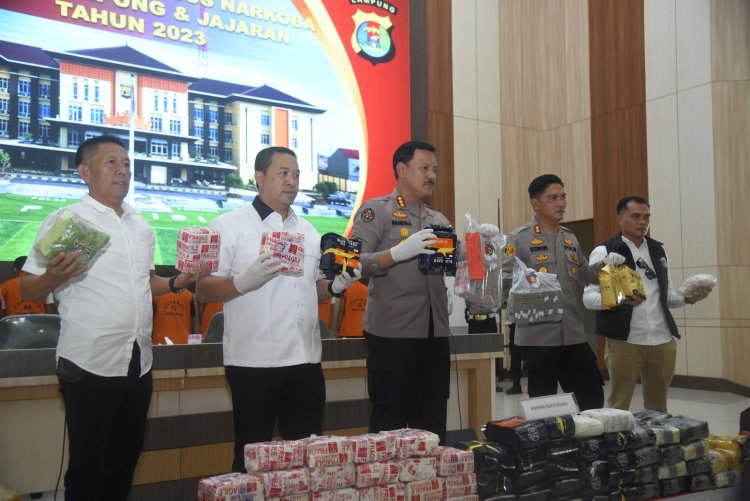 3 Bulan Terakhir, Polda Lampung Selamatkan 480,737 Jiwa dari Bahaya Narkoba