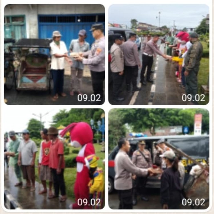 Bantuan Kemanusiaan Untuk Negeri, Polres Lampura Berbagi Berkah Ramadhan