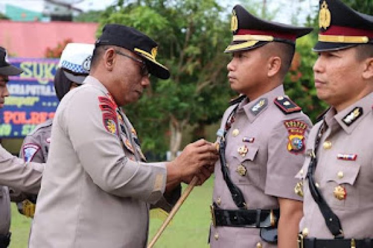 Kapolres Kampar Pimpin Upacara Sertijab Wakapolres dan Jajaran Mutasi