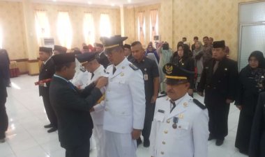 Wabup Lantik Sejumlah Pejabat Baru di Lingkungan Pemkab Rohil