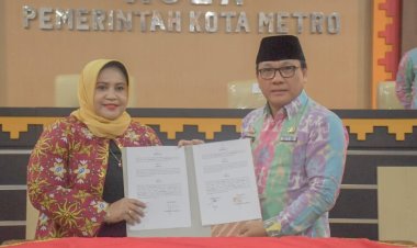 Pengembangan Manajemen, Pemkot Metro Lakukan MoU Dengan BPKP Provinsi Lampung
