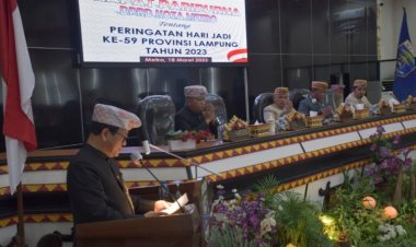 DPRD Bersama Pemkot Metro Gelar Rapat Paripurna Hari Jadi ke-59 Provinsi Lampung