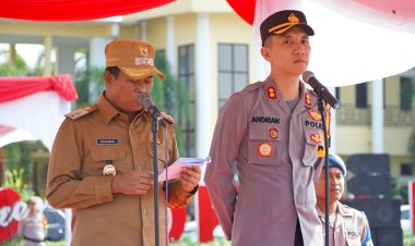 Apel Gelar Pasukan Ops Ketupat Lancang Kuning 2023, Wabup Rohil Sampaikan Amanat Kapolri