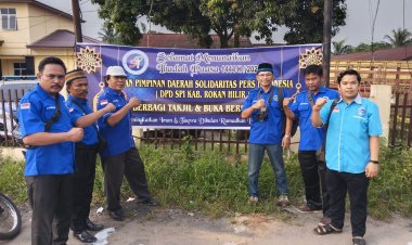 Peduli di Bulan Ramadhan, DPD SPI Rohil Berbagi Takjil