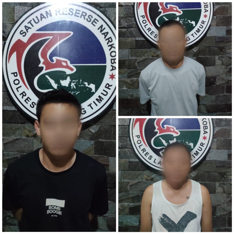 Edarkan Sabu, 3 Warga Labuhan Ratu Ditangkap Satres Narkoba Polres Lamtim