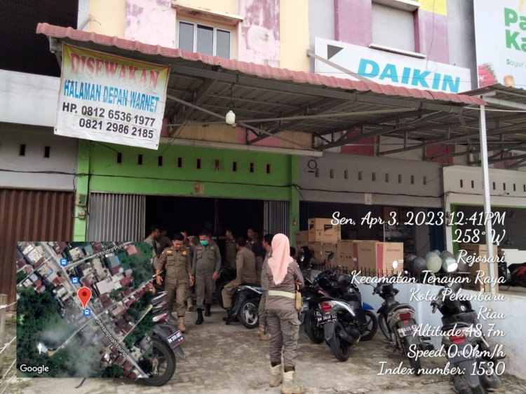 "Luar Biasa" Satpol PP Kota Pekanbaru Tertibkan Warnet Bandel