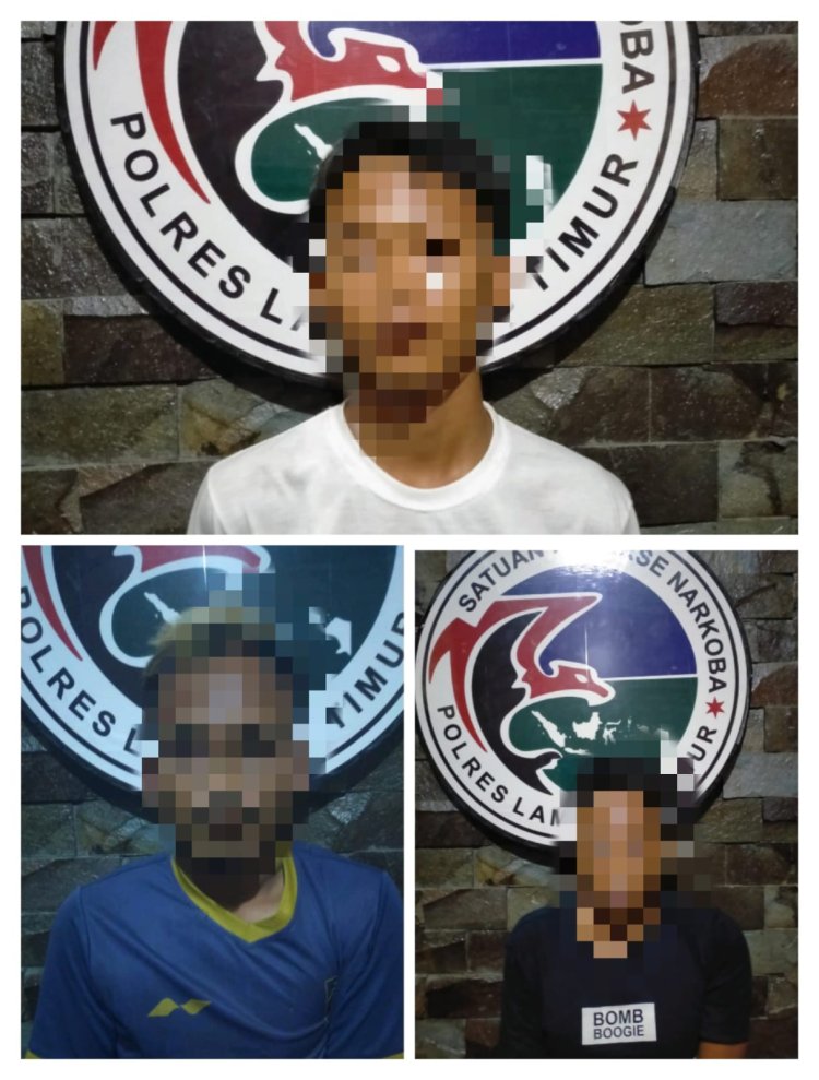 Satres Narkoba Polres Lamtim Amankan Lagi 3 Pelaku Pengguna Sabu