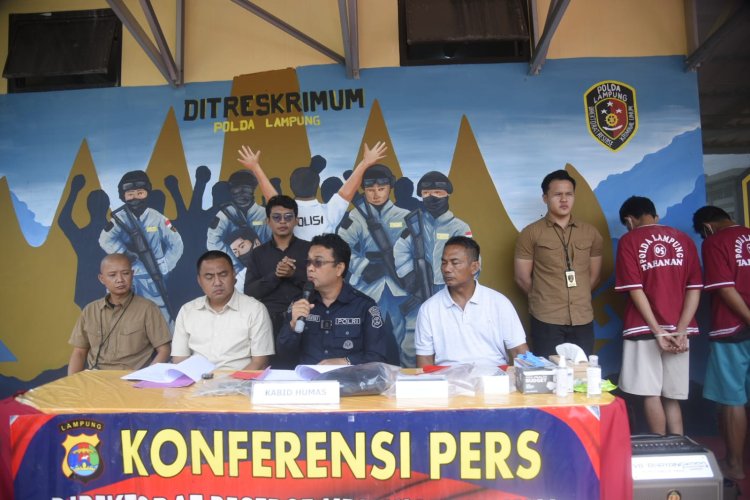 Subdit III Jatanras Ditreskrimum Polda Lampung Ungkap Pelaku Pencurian dan Penadahan