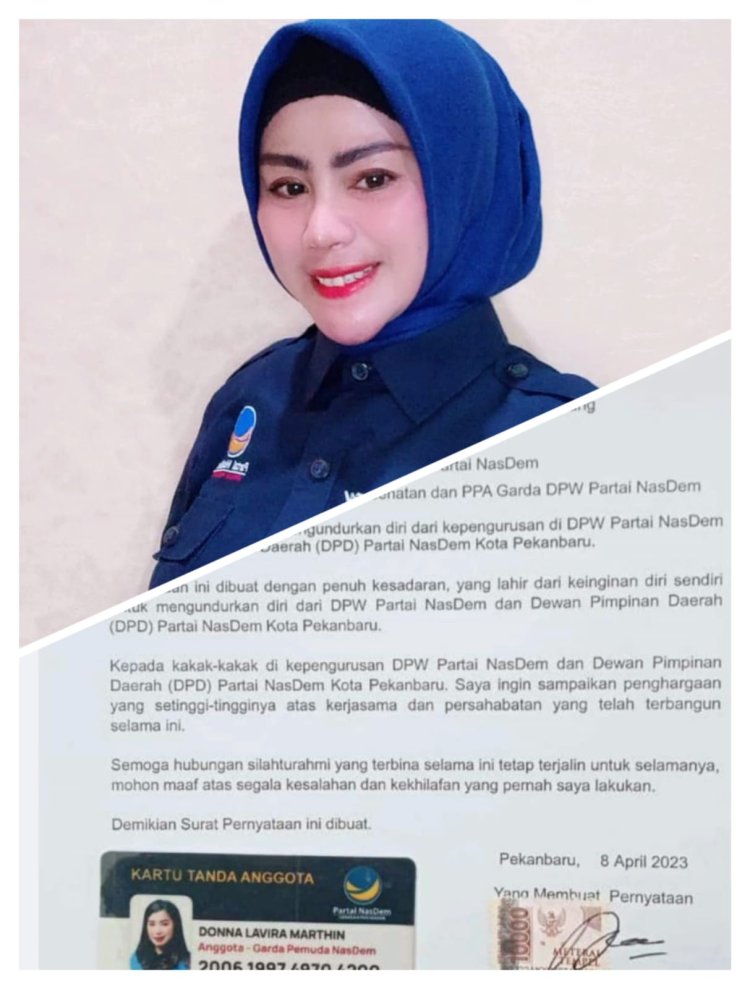 11 Tahun di Nasdem, Donna Mengundurkan Diri. Ini Sebabnya