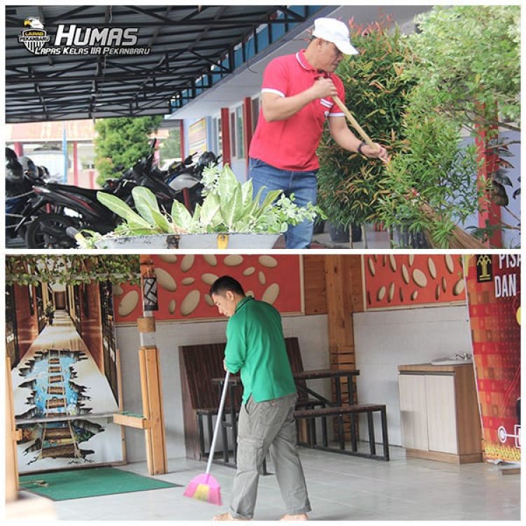 Giat Gotong Royong Lapas Kelas II pekanbaru Jelang Lebaran