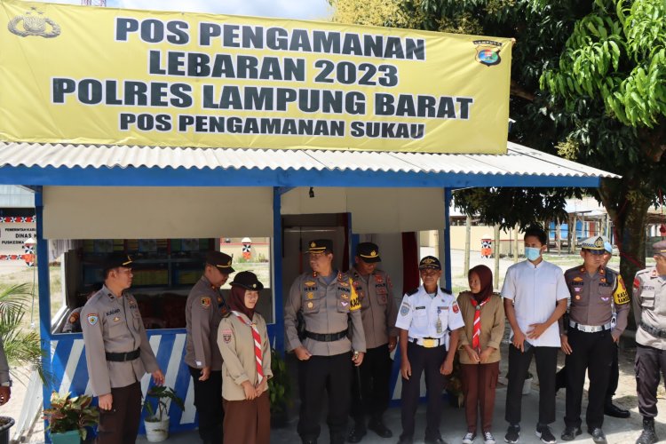 Hari pertama Ops Ketupat Krakatau 2023, Kapolres Lambar Cek Posyan dan Pospam