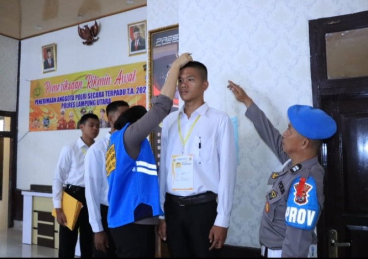 Polres Lampura Gelar Rikmin Awal Penerimaan Calon Anggota Polri Tahun 2023