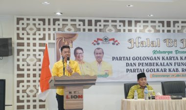 Bupati Rohil Halal Bihalal, Perkuat Silaturahmi Untuk Kemenangan Bacaleg Partai Golkar