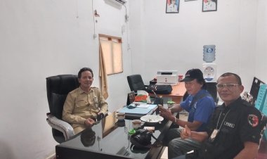 Sambangi Kantor Satpol PP Rohil, Pengurus DPD SPI Jalin Silaturahmi