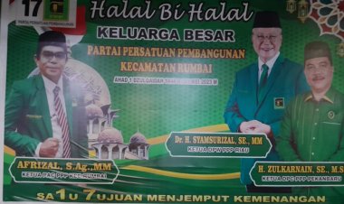 PAC Partai PPP Gelar Halal Bihalal Bersama Masyarakat, Jalin Silaturahmi