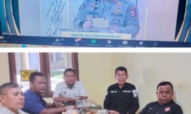 Zoom Meeting Divisi Humas Polri, 3 Ketua Organisasi Pers Ikut Hadir di Mapolres Kuansing