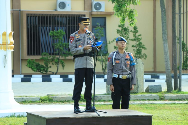Polres Tubaba Gelar Upacara Korp Raport Kenaikan Pangkat Pengabdian