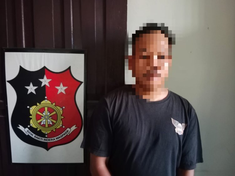 Seorang Pria Pembobol Rumah Diringkus Polsek Waway Karya