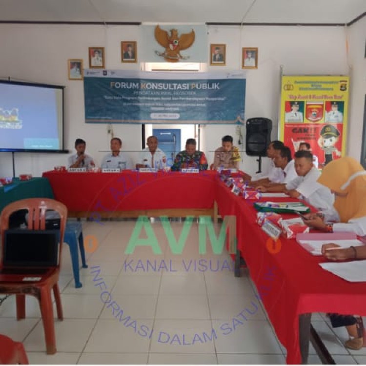 Forum Konsultasi Publik Pendataan Awal Regsosek Satu Data Program