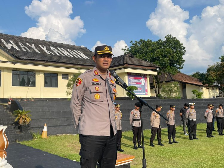 Kapolres Way Kanan Ucapkan Terima Kasih Kepada Masyarakat, Pilkakam Serentak Kondusif