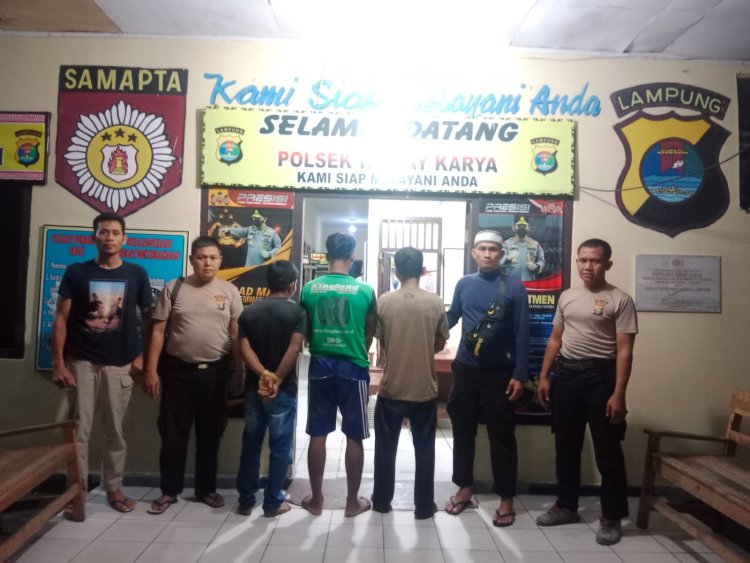 Gondol Motor di Tempat Hiburan, 3 Pelaku Diamankan Polres Lampung Timur