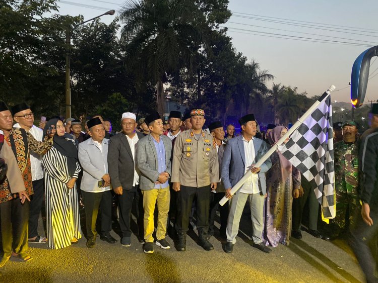 Kapolres Lampung Barat Pimpin Pengamanan Pemberangkatan Jamaah Calon Haji Tahun 2023