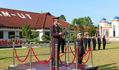 Upacara Peringati Hari Lahir Pancasila Tahun 2023, Wakapolres Lampura Bacakan Amanat Kepala BPIP RI