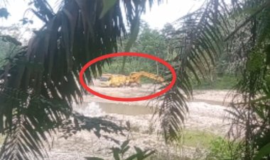 Usaha Pertambangan Batuan Desa Petapahan Diduga Tak Kantongi Izin