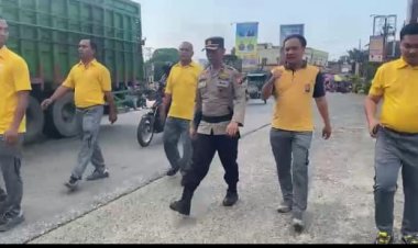 Personel Polri Polsek Bagan Sinembah Adakan Gerak Jalan Santai
