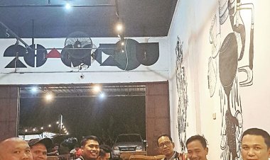 Jalin Silaturahmi Kapolsek Bagan Sinembah Beserta Jajaran Ngopi Bareng Bersama Pengurus GM FKPPI