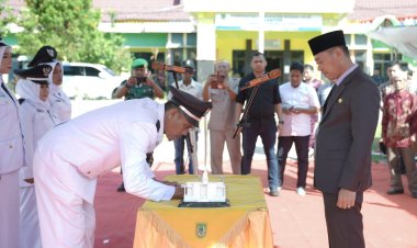 Bupati Rohil Lantik Jabatan Struktural Pengawas, Pjs Penghulu dan Kepala Pukesmas