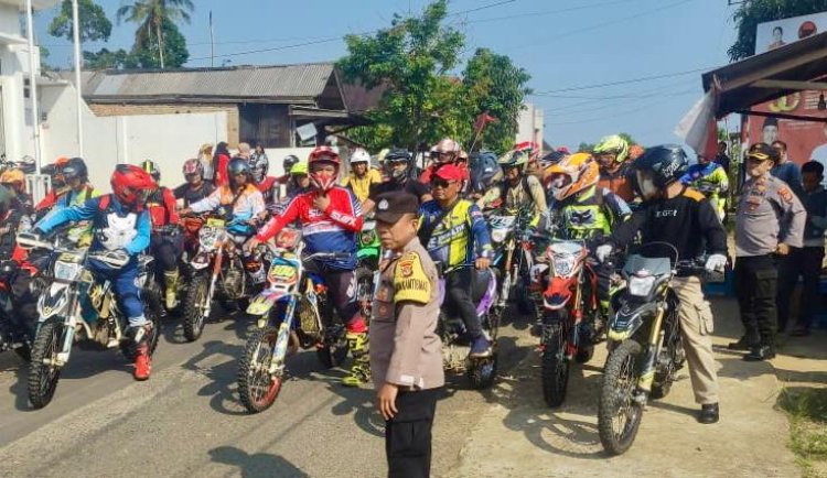 Sinergitas TNI-Polri, Polres Lambar dan Kodim 0422/Lb Laksanakan Touring Sekaligus Patroli