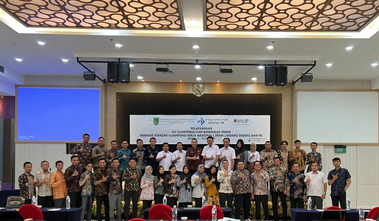 Uji Kompetensi Berbasis SKKN Bidang Digital dan TIK, Diskominfotik Rohil Gelar Bimtek