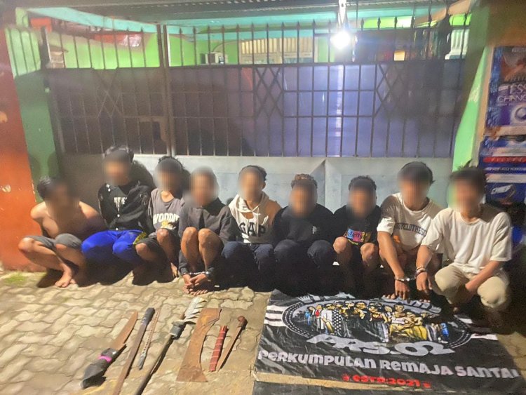 Geng Motor yang Sering Meresahkan Diamankan Tim Patroli Ditsamapta Polda Lampung