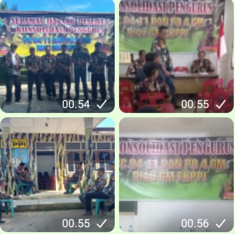 Ketua PC GM FKPPI Rohil Adakan Rapat Konsolidasi Pengurus