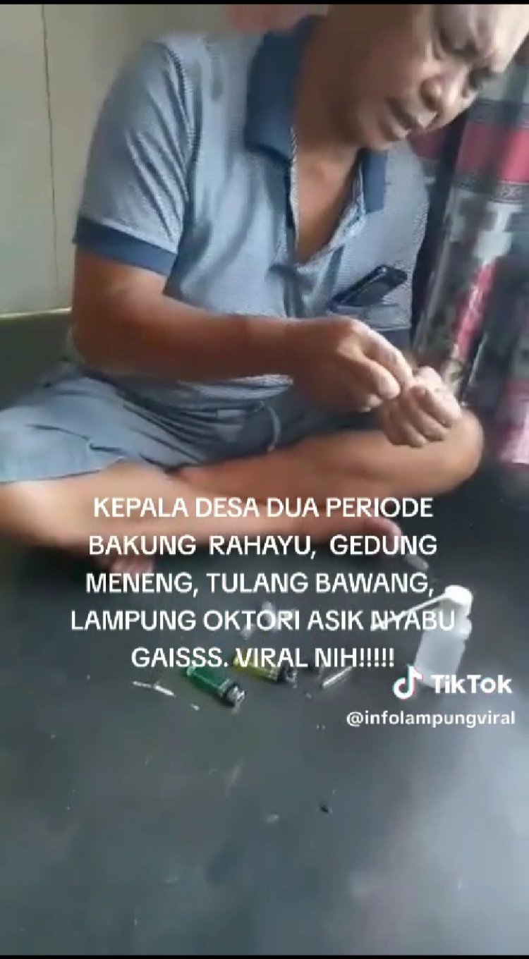 Ketua DPD SPI Tulang Bawang Harap APH Tangkap Kepala Kampung, Diduga Kosumsi Sabu