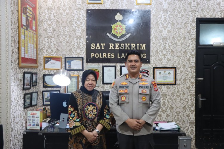 Menteri Sosial RI Tri Rismaharini Kunjungi Mapolres Lampung Tengah