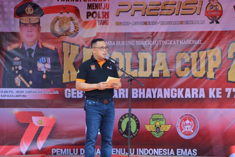 Hari Bhayangkara Ke-77, Polda Lampung Gelar Lomba Burung Kicau