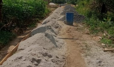Pj Kampung Negara Ratu Marah Saat Wartawan Liput Pekejaan Rabat Beton