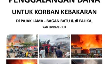 GM FKPPI Rohil Adakan Aksi Penggalangan Dana Bantu Korban Kebakaran