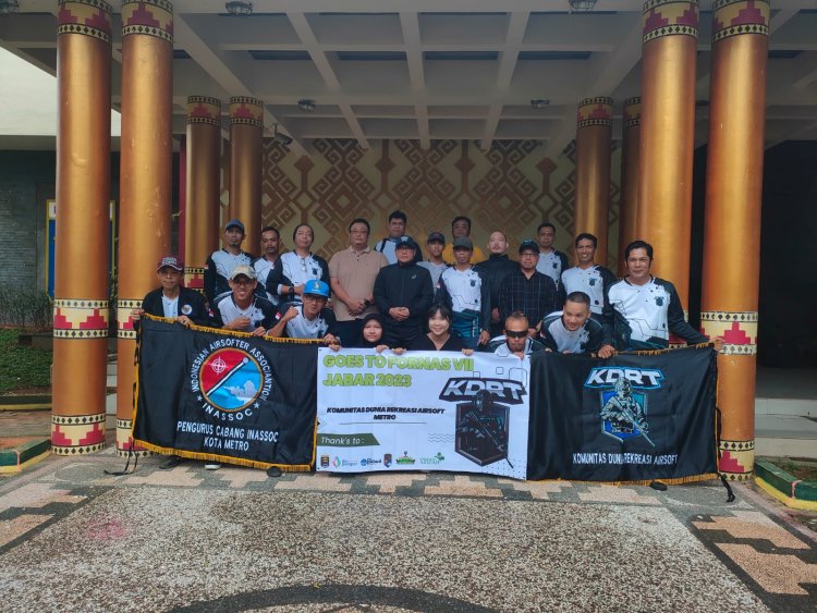 Wali Kota Metro Melepas Inassoc Club KDRT Kota Metro Yang Akan Berlaga Di Fornas Ke-7 Jawa Barat 2023