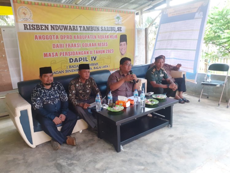 Anggota DPRD Rohil Laksanakan Reses Masa Sidang ke ll Tahun 2023