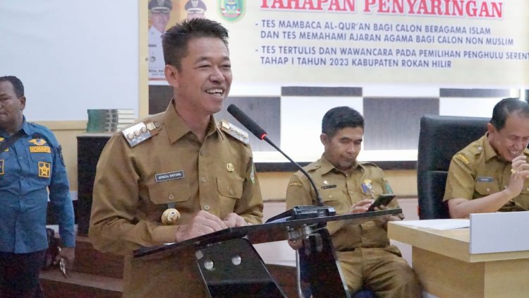 Bupati Rohil Resmi Buka Tes Penyaringan 79 Bacalon Penghulu Tahap I