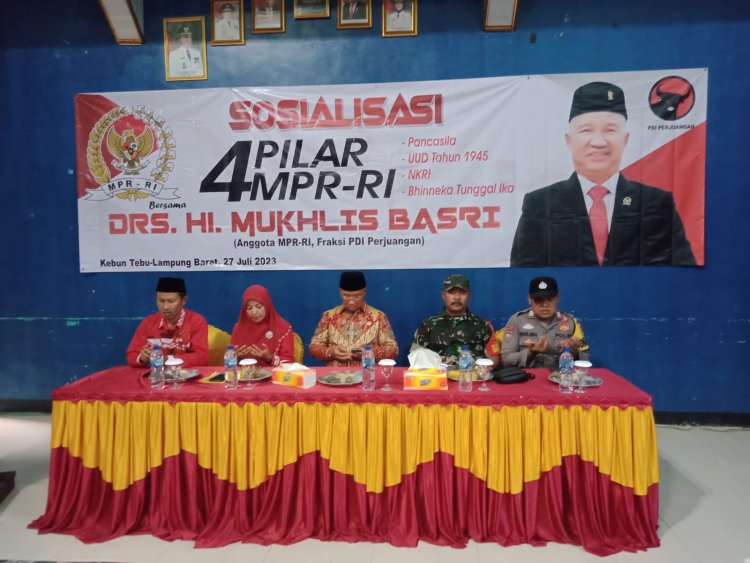 Laksanakan Sosialisasi 4 Pilar Anggota MPR RI/DPR RI di Lampung Barat Tahun 2023
