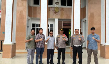 Jalin Sinergitas, Kapolres Way Kanan Sambangi Kantor Kejaksaan dan Pengadilan Negeri