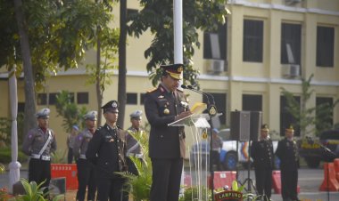Polda Lampung Gelar Upacara Bendera Peringati Hari Kemerdekaan ke-78 RI
