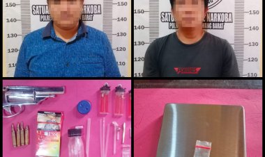 Polisi Temukan Senpi Rakitan dari Pengguna Sabu di Tulang Bawang Barat