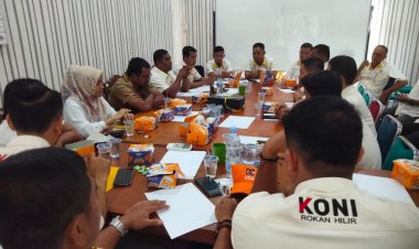 Ketum KONI Rohil Target Porprov Capai Prestasi, Saat Gelar Raker Tahunan