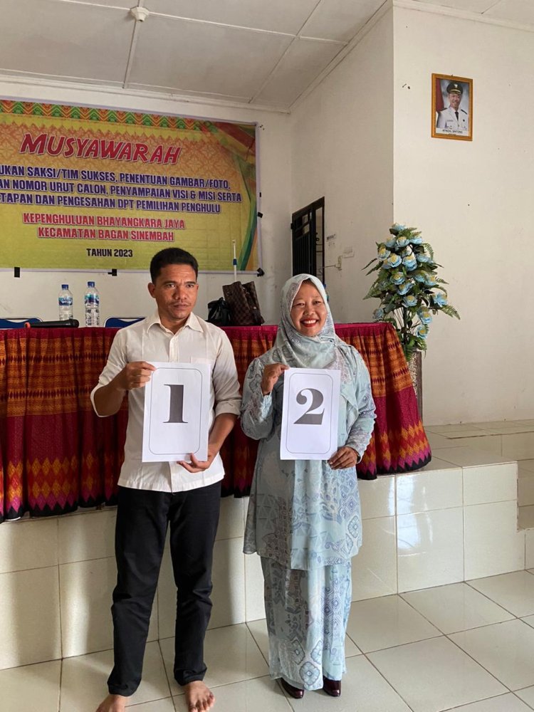 Calon Penghulu Bhayangkara Jaya Cabut Nomor Urut Serta Sampaikan Visi Misi